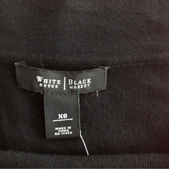White House Black Market (WHBM) 3/4 Sleeve Button Detail Pullover Sweater Dress - Picture 5 of 9